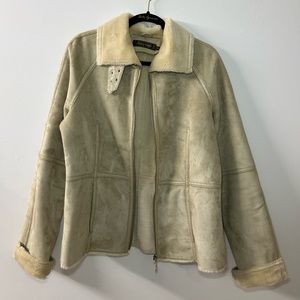 Teddy Lined & Front Suede Jacket
